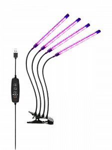 Фитолампа для растений с таймером на прищепке Огонек OG-LDP08